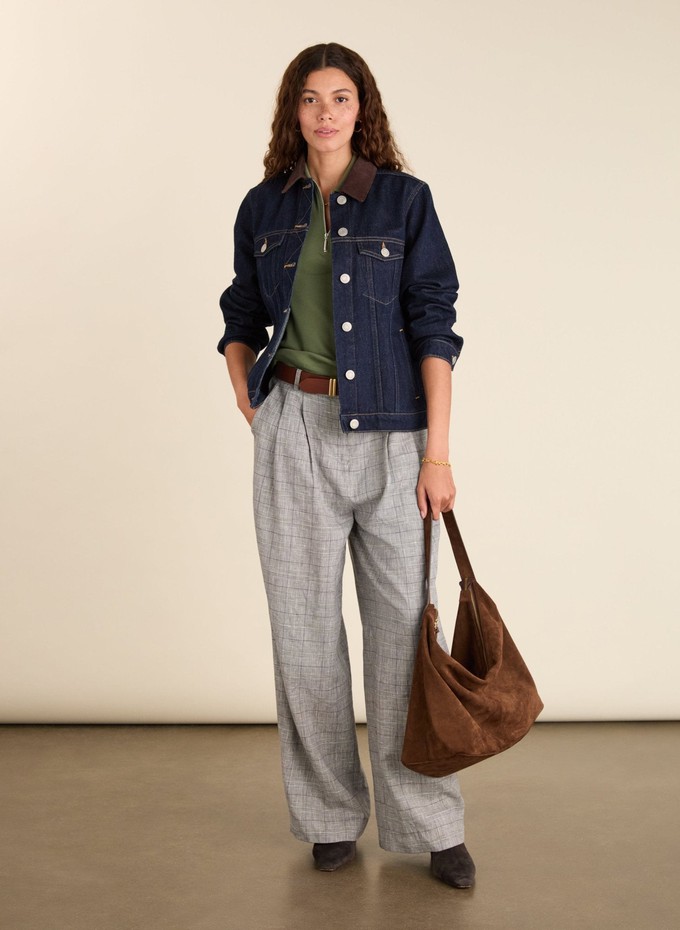Nalan Organic Cotton Denim Trucker Jacket from Baukjen