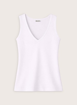 Jada Organic Cotton V-Neck Tank from Baukjen