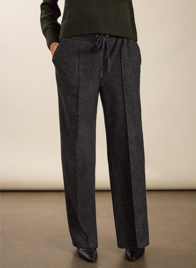 Fera Wool Blend Wide Leg Trousers from Baukjen