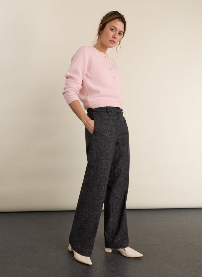Marie Wool Blend Crew Neck Cardigan from Baukjen