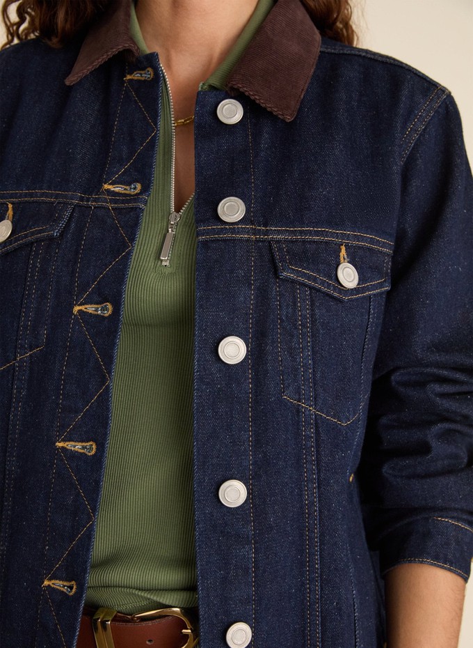 Nalan Organic Cotton Denim Trucker Jacket from Baukjen