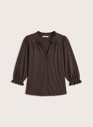 Annie Ruffle Collar Blouse from Baukjen