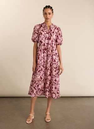 Mariella Organic Printed Midi Dress from Baukjen