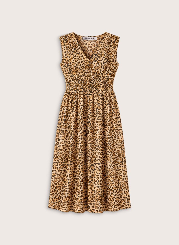 Kyrah Printed Waisted Midi Dress from Baukjen