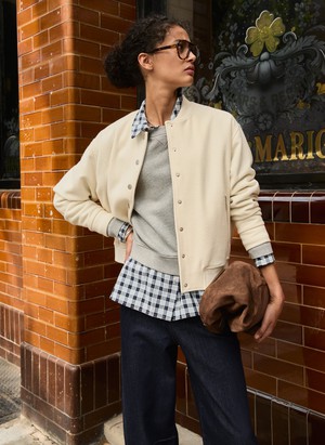 Antonia Wool Blend Bomber Jacket from Baukjen
