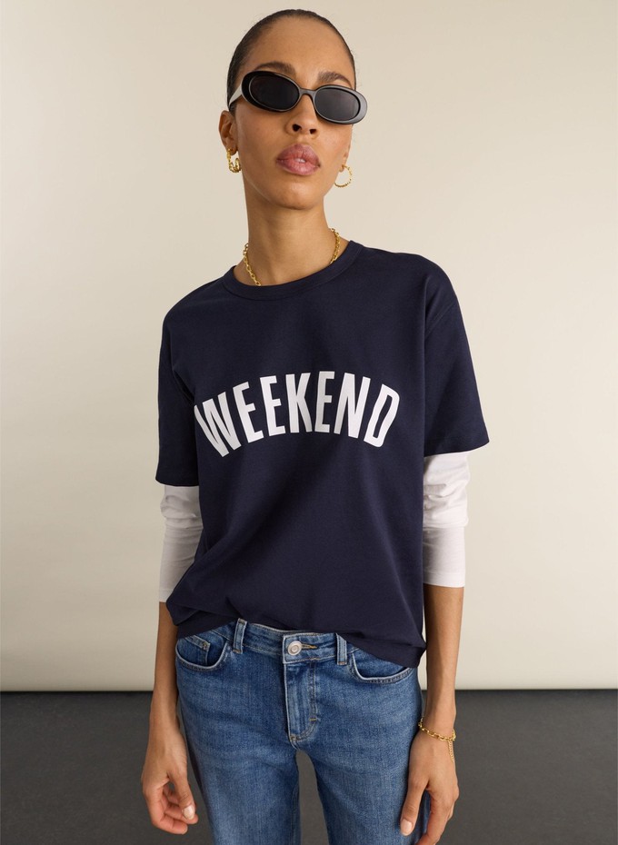 Shay Layered-Look Slogan T-shirt from Baukjen
