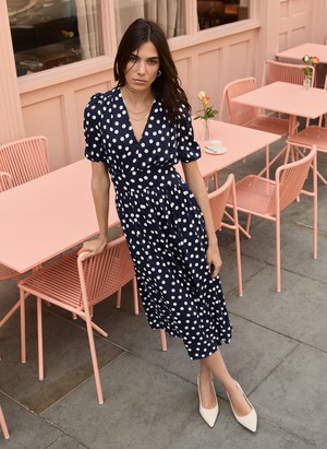 Lina Printed Midi Dress from Baukjen
