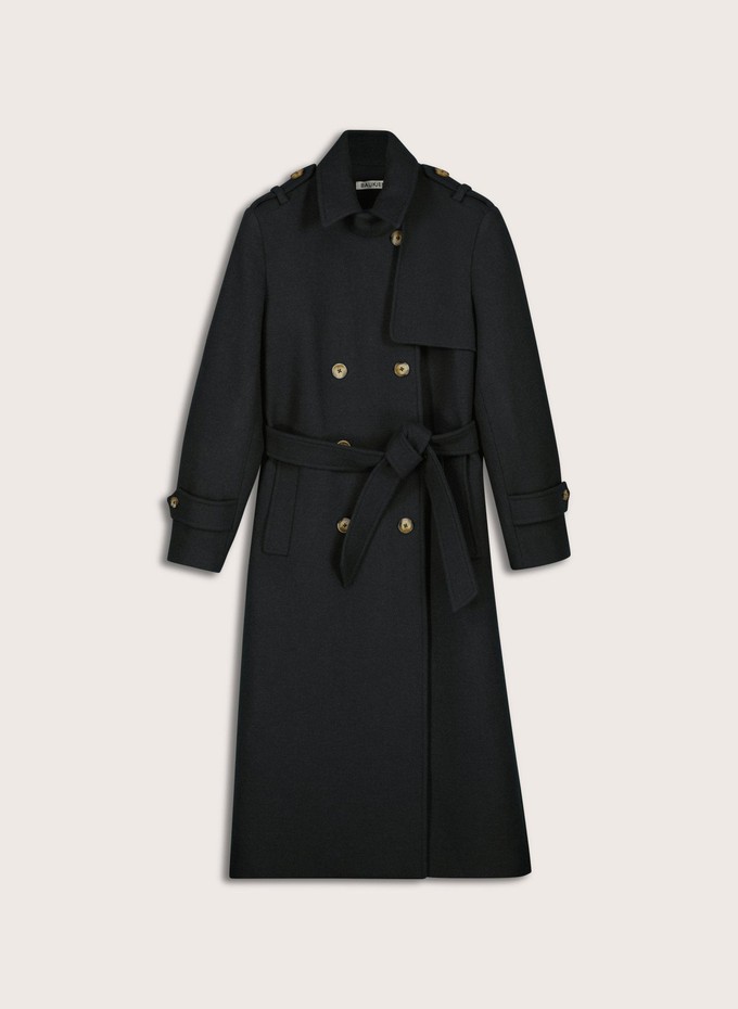 Ingrid Belted Wool Trench Coat from Baukjen