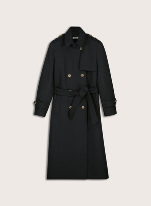 Ingrid Belted Wool Trench Coat from Baukjen
