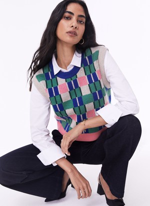 Natalie Recycled Wool Knitted Vest from Baukjen