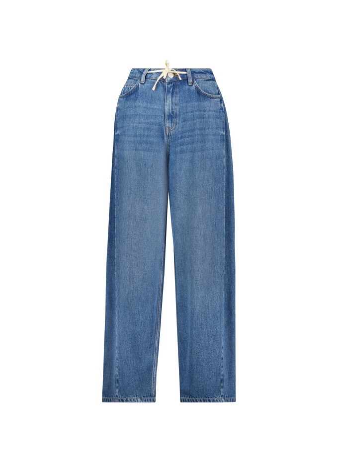 Petite Leonor Tie Front Wide Leg Jeans from Baukjen
