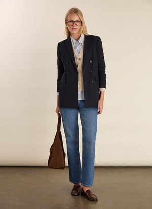 Ruth Wool with Cashmere V-Neck Cardigan from Baukjen