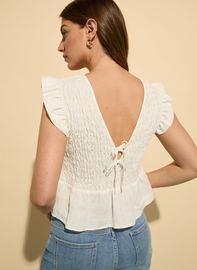 Danielle Hemp Smocked Blouse from Baukjen