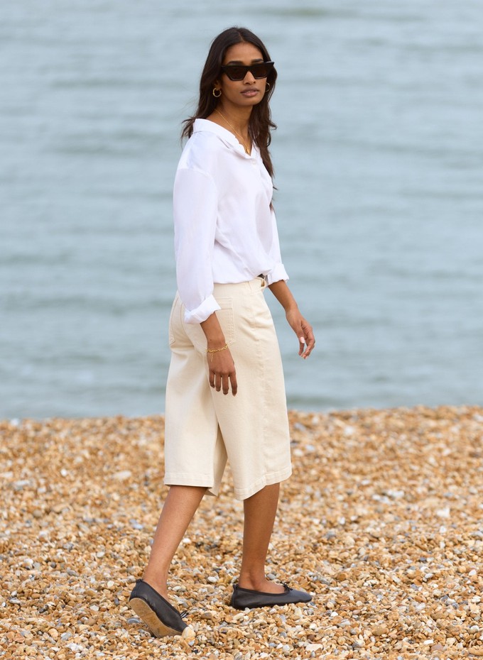 Tillie Organic Cotton Stretch Denim Shorts from Baukjen