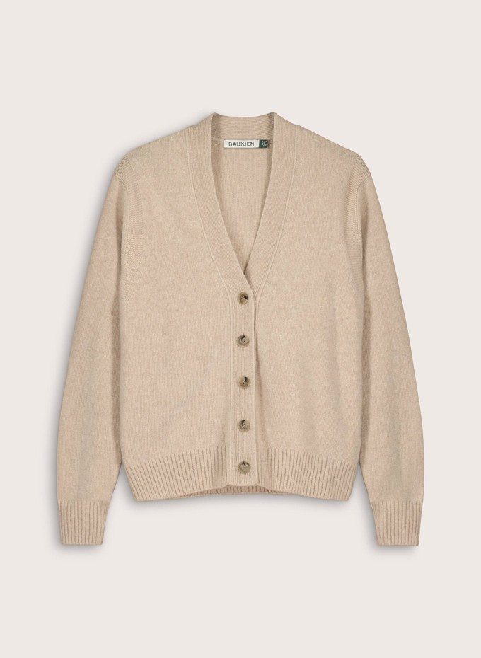 Ruth Wool with Cashmere V-Neck Cardigan from Baukjen