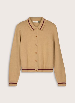 Gillian Wool Blend Collar Cardigan from Baukjen