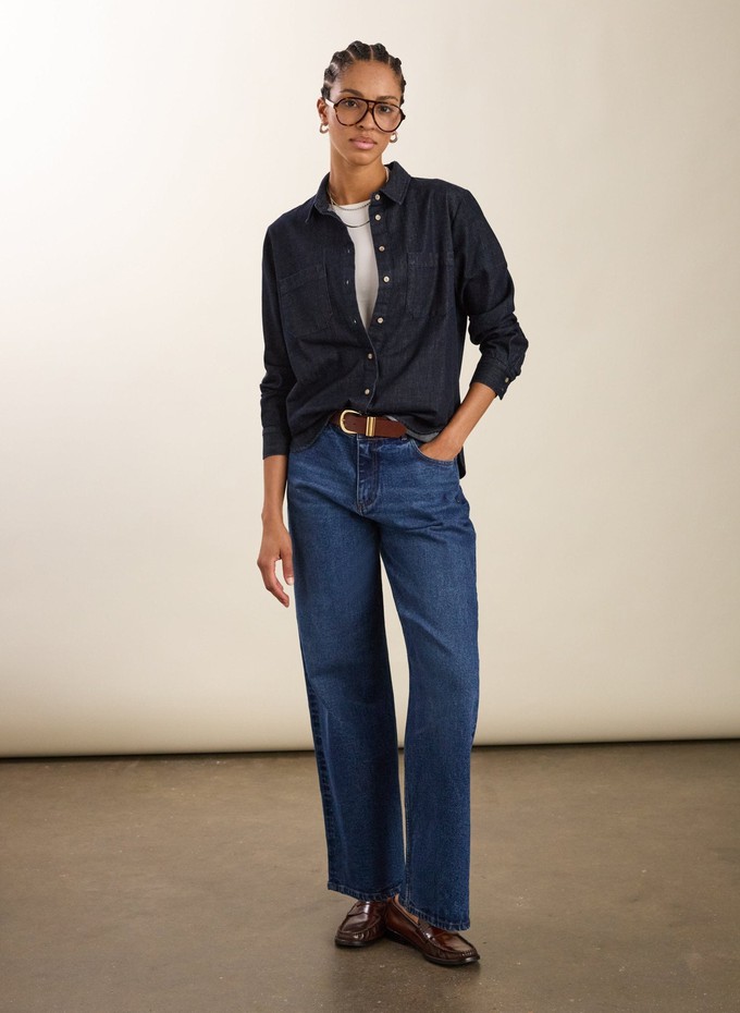 Hattie Organic Denim Shirt from Baukjen