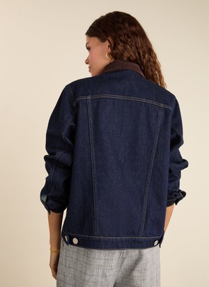 Nalan Organic Cotton Denim Trucker Jacket from Baukjen