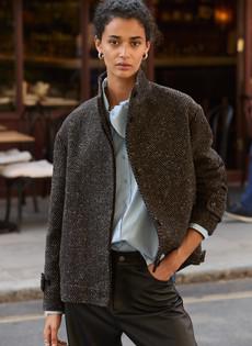 Janine Wool Blend Short Coat via Baukjen