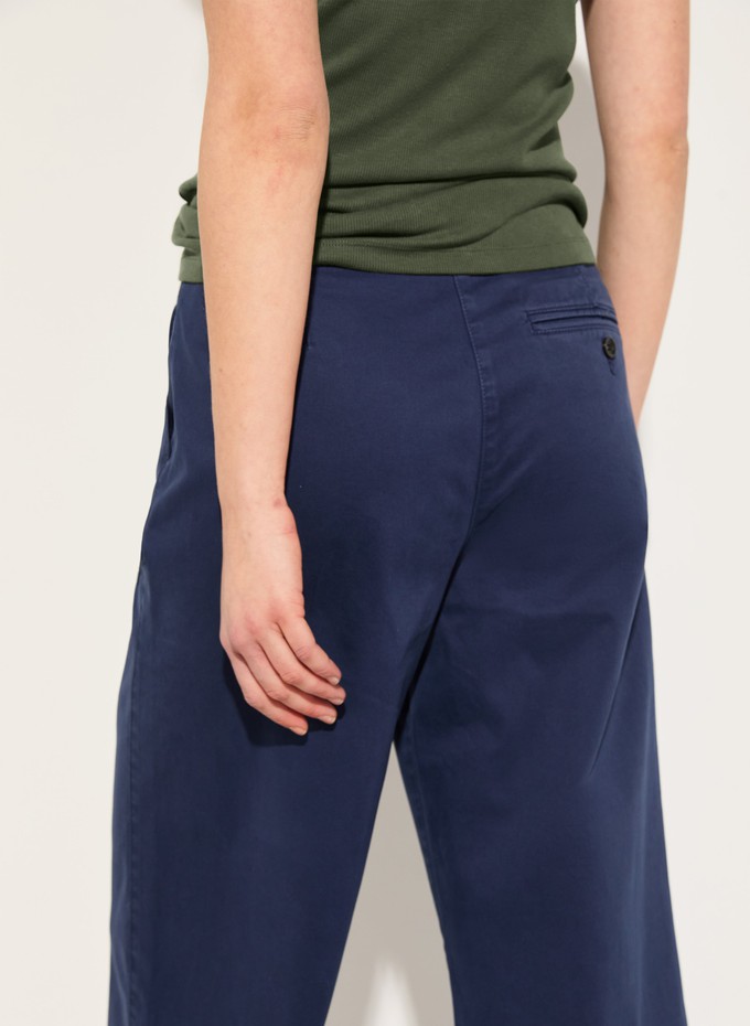Brielle Organic Cotton Wide Leg Trousers from Baukjen