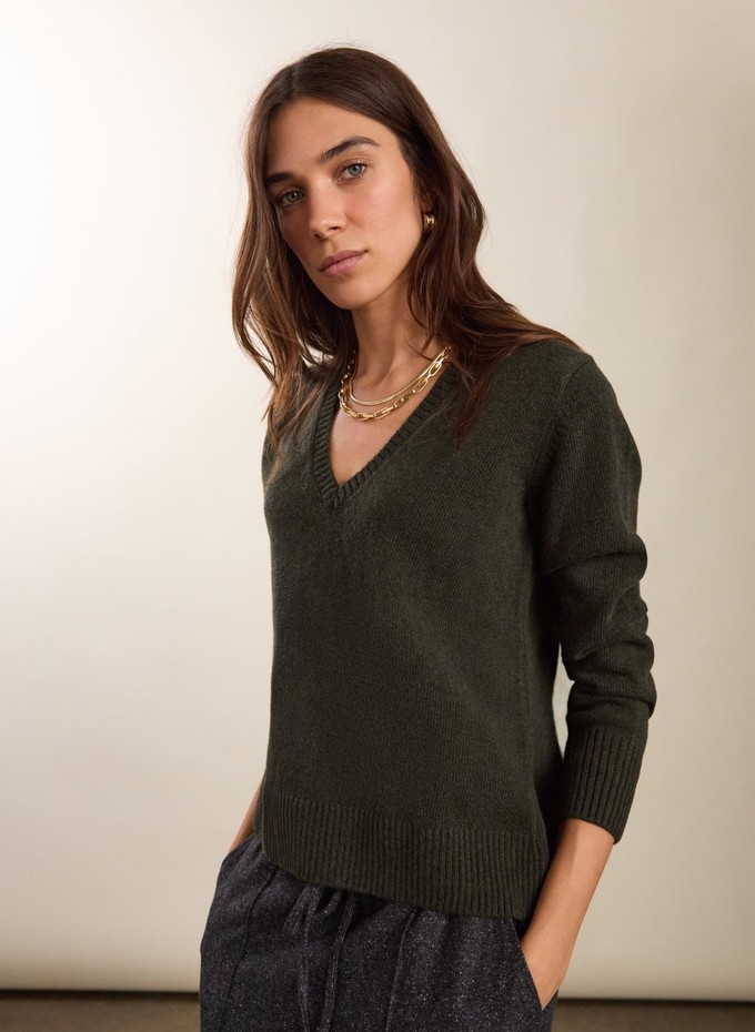Emmeline Wool Blend V-Neck Jumper from Baukjen