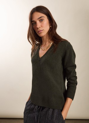 Emmeline Wool Blend V-Neck Jumper from Baukjen