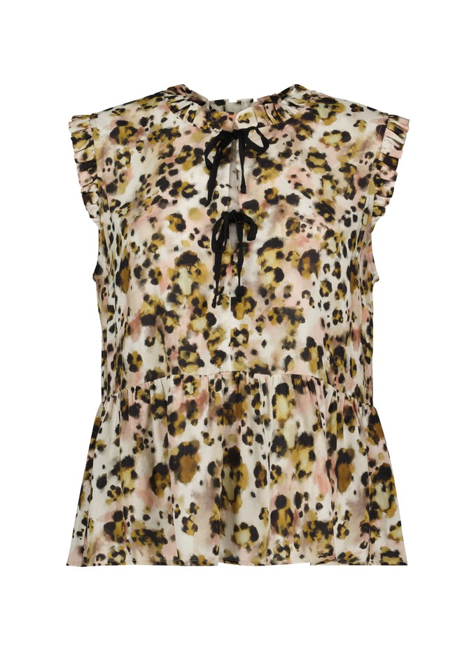 Nicole Printed Sleeveless Blouse from Baukjen