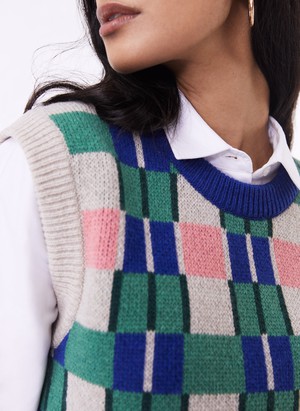 Natalie Recycled Wool Knitted Vest from Baukjen