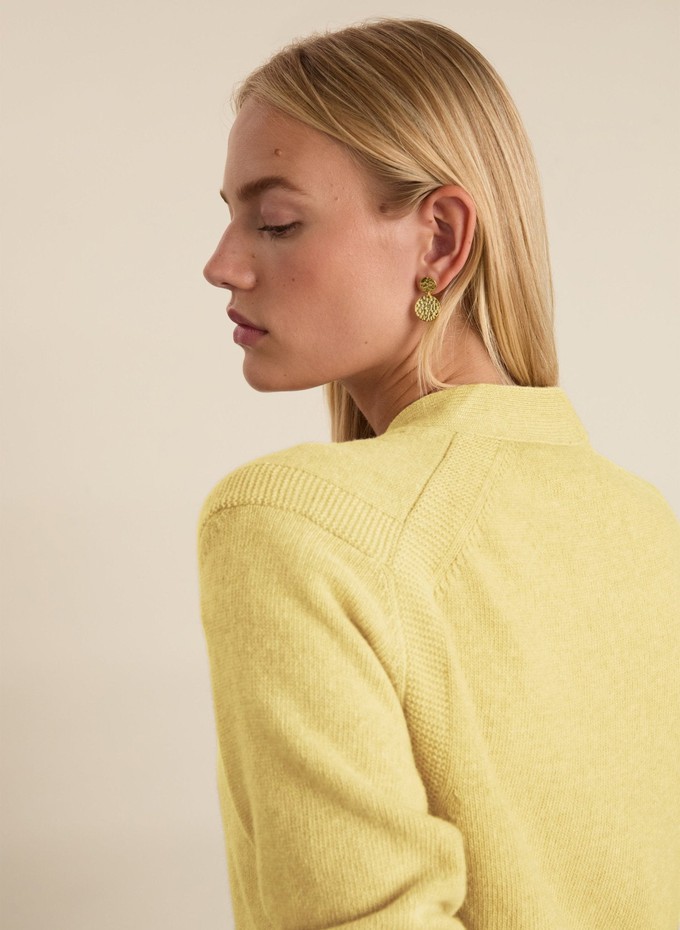 Ruth Wool with Cashmere V-Neck Cardigan from Baukjen