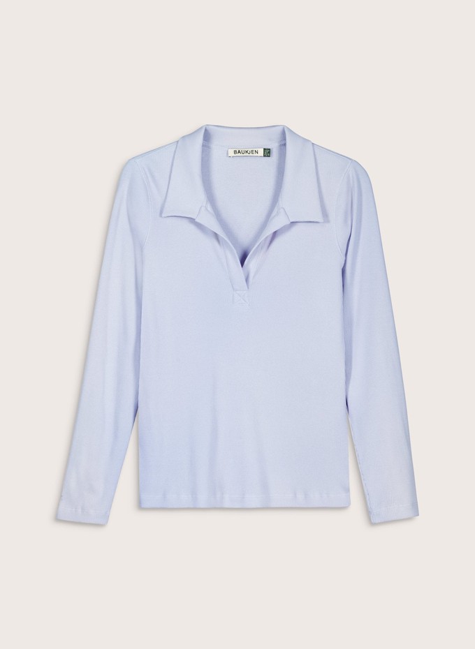 Fern Ribbed Polo Top from Baukjen