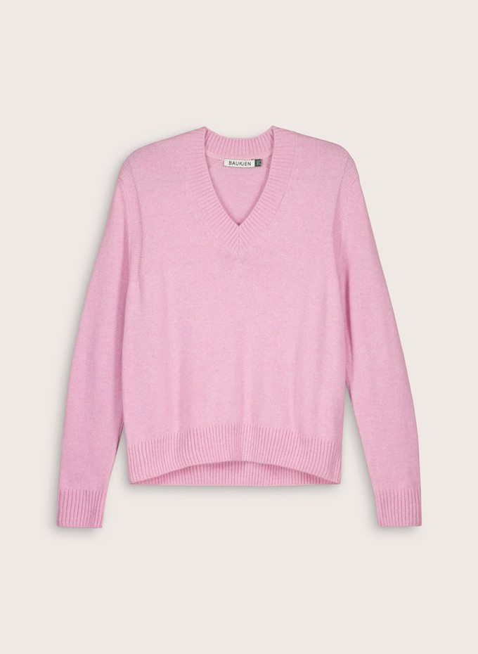 Gwen V-Neck Wool Blend Jumper from Baukjen