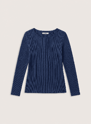 Maeva Ribbed Long Sleeve Top from Baukjen