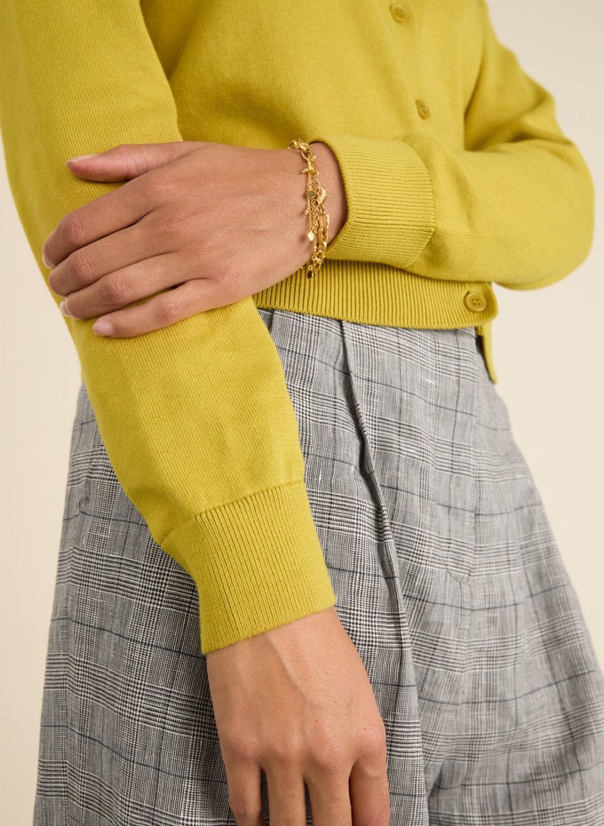 Briar Organic Cotton Crew Neck Cardigan from Baukjen