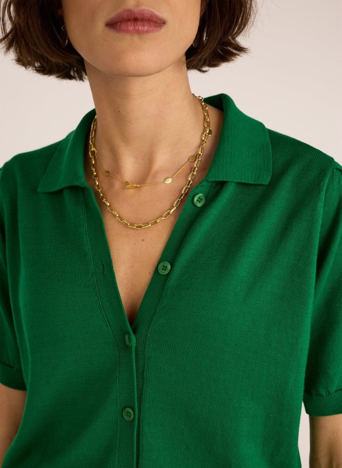 Sara Organic Cotton Short Sleeve Cardigan from Baukjen