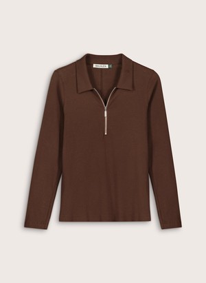 Organic Cotton Zip Collar Top from Baukjen