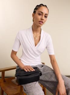 Rosamund Wrap Top via Baukjen