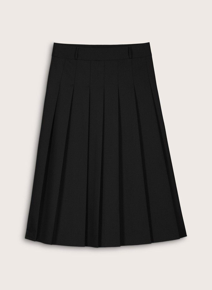 Pam Wool Blend Pleated Midi Skirt from Baukjen