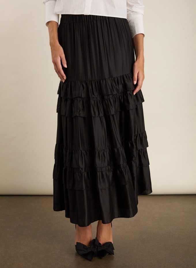Angelica Ruffle Maxi Skirt from Baukjen
