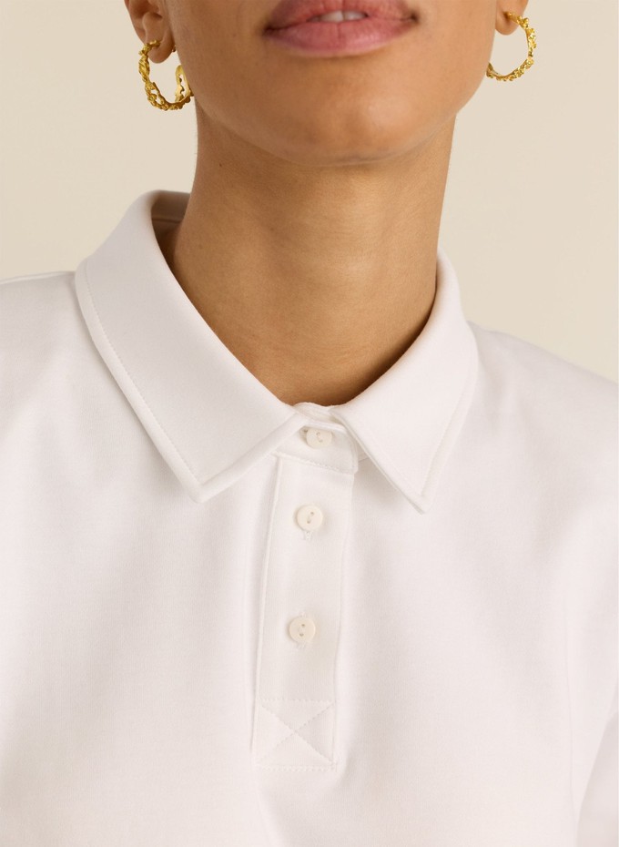 Kayla Strong Shoulder Polo Top from Baukjen