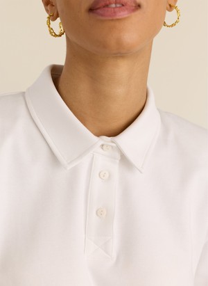 Kayla Strong Shoulder Polo Top from Baukjen