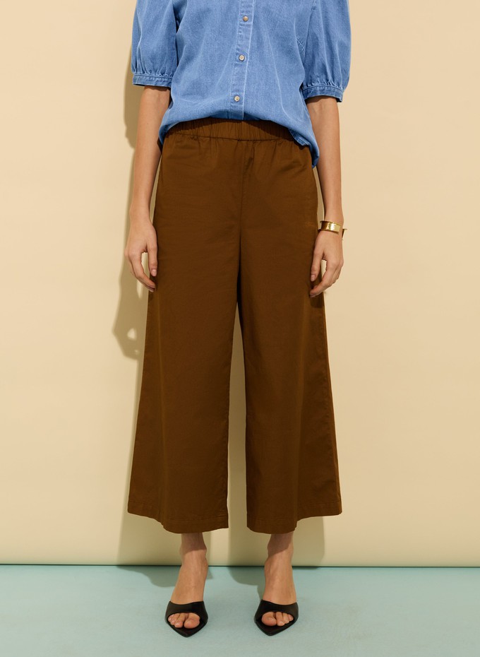 Shelby Organic Cotton Wide Leg Trousers from Baukjen