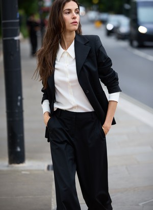 Kelly Ribbed Button-Down Top from Baukjen
