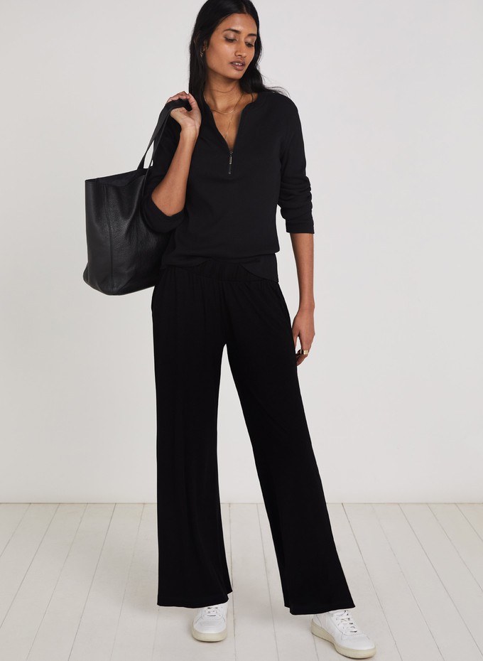 Palazzo Wide Leg Trousers with LENZING™ ECOVERO™ from Baukjen