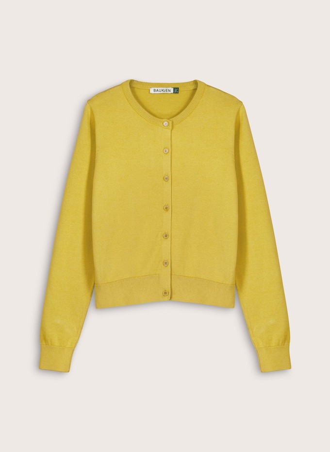 Briar Organic Cotton Crew Neck Cardigan from Baukjen