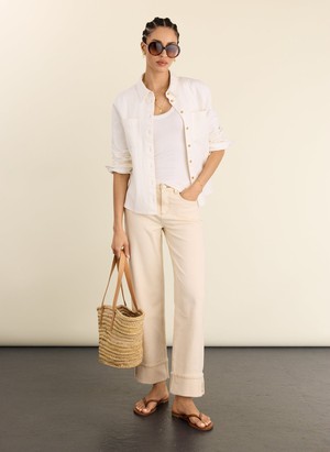 Helen Organic Cotton Stretch Turn Up Jeans from Baukjen