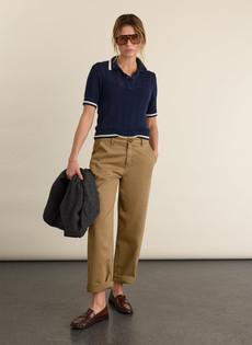 Janice Knitted Polo Top via Baukjen