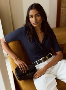 Rosamund Wrap Top via Baukjen