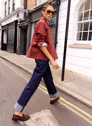 Rowan Organic Cotton Denim Utility Jacket from Baukjen