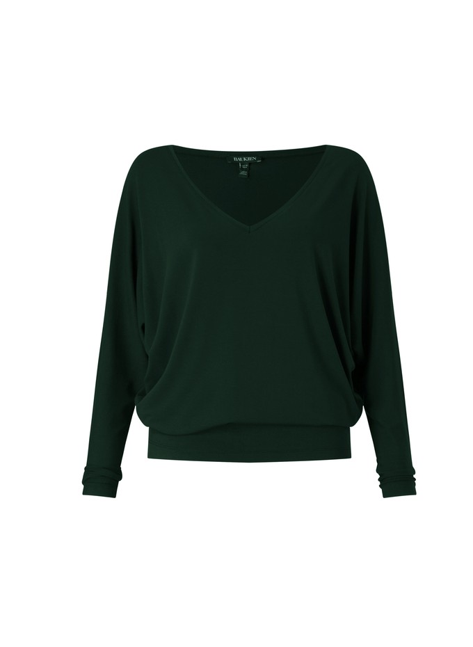 Ella Relaxed V-Neck Top from Baukjen