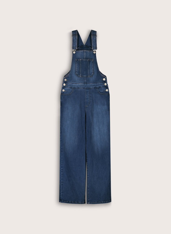 Joanna Organic Cotton Stretch Wide Leg Dungarees from Baukjen